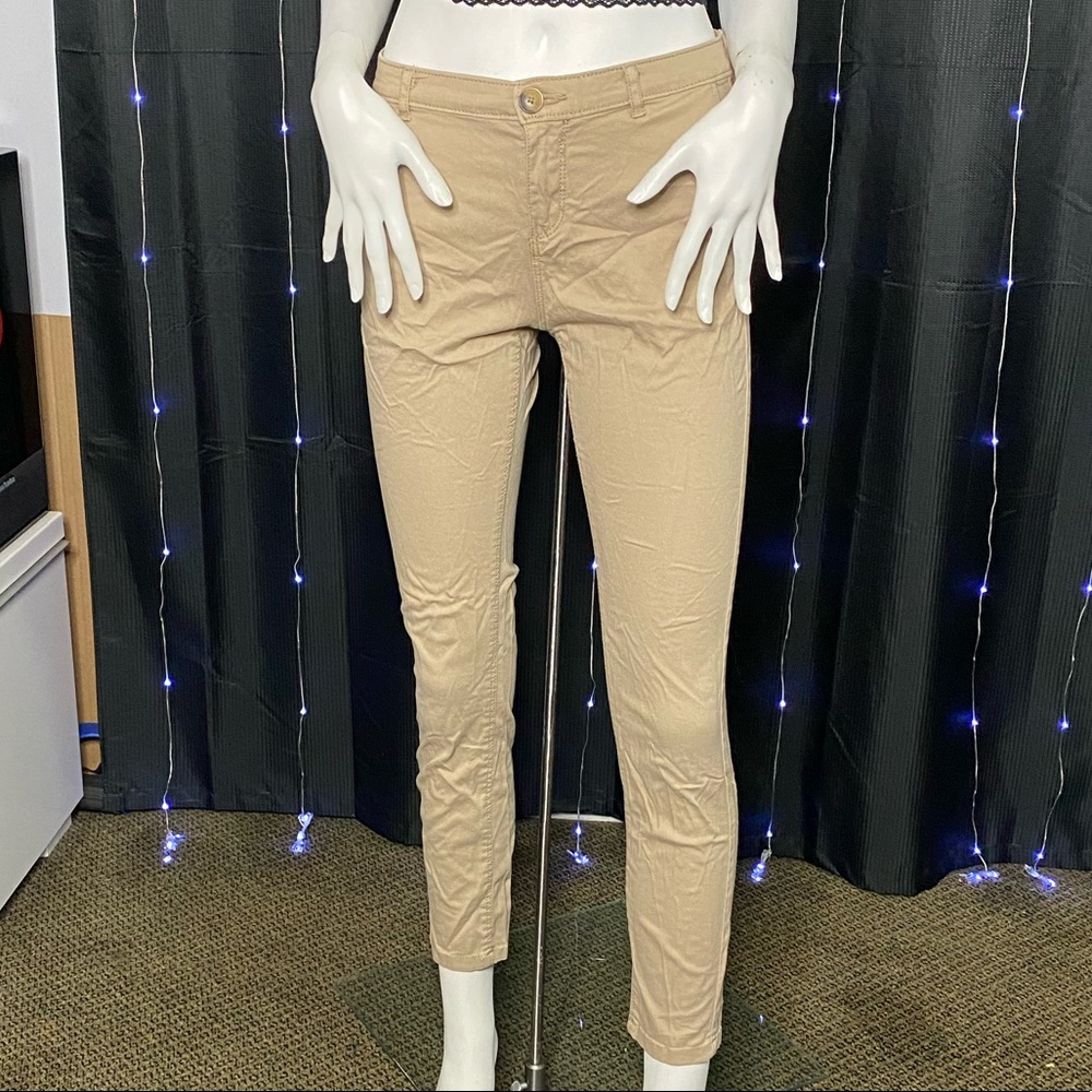 Low Rise Khaki Skinny Jeans